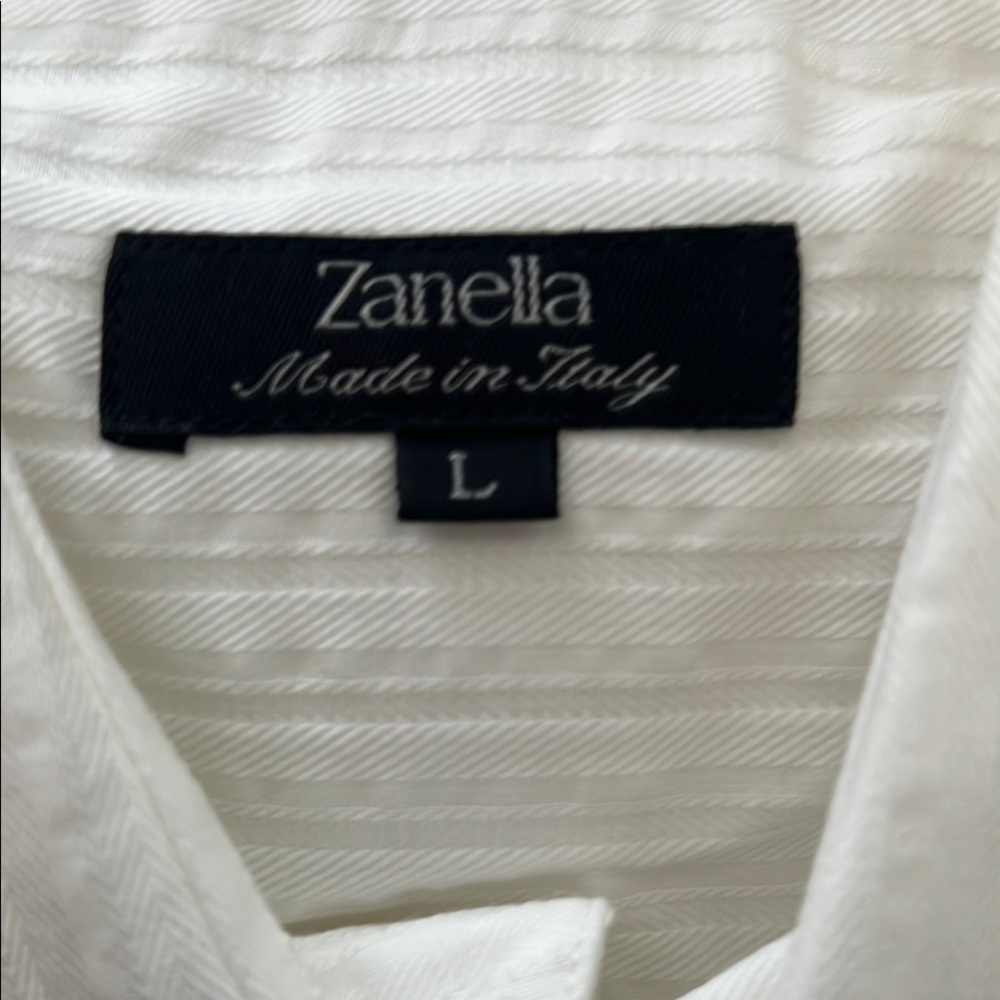 Zanella Ivory Textured Shirt